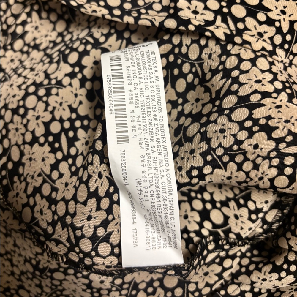 Zara Floral Midi Skirt size L - Picture 8 of 9